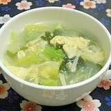 シャキシャキレタスの玉子スープ